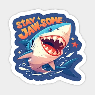 stay jaw-some Sticker